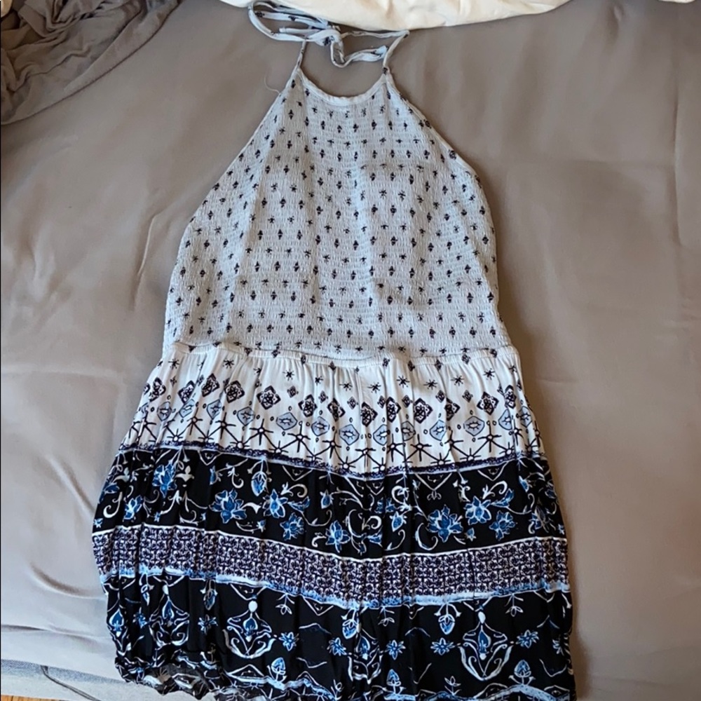 Blue patterned romper from Urban